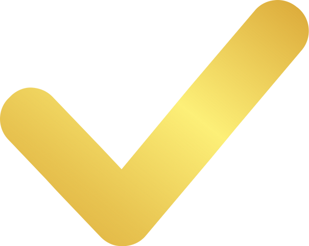 Gold Check Mark Icon